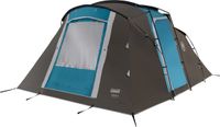 Coleman Vespucci 4 Tent - 4 Persoons tunneltent – UV Guard SPF50 zonbescherming – Ventilatie – Geïntegreerd grondzeil - Grijs/blauw