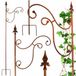 KAPAGA Stalen Lantaarnhouder & Plantenstandaard 222 cm - Tuindecoratie