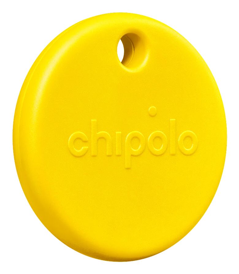 Chipolo Pop - Bluetooth Tracker - Works with Apple Find My & Android Find My Device - Yellow - 1 Pack