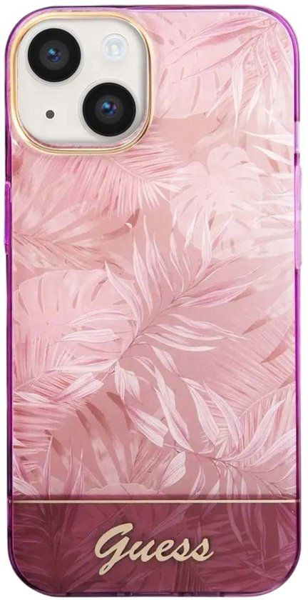 GUESS Telefoonhoesje voor Apple iPhone 14 - Roze - Back Cover - TPU