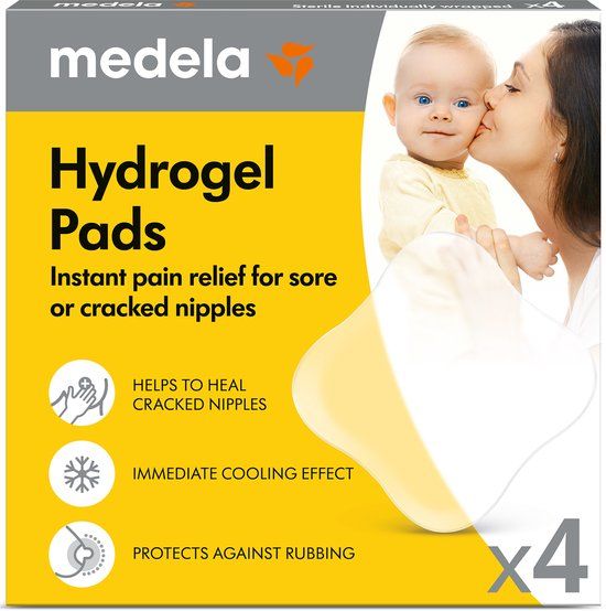 Medela Hydrogel Pads - Verlichting bij pijnlijke tepels of tepelkloven - 4 stuks