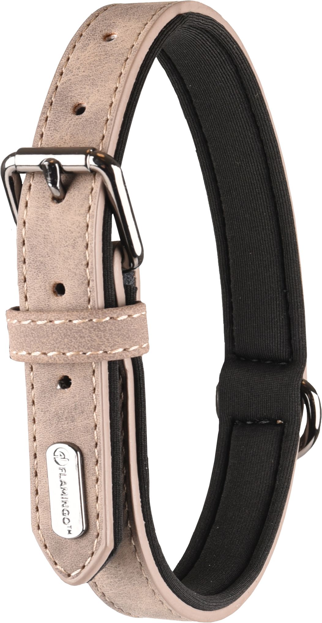 FLAMINGO Halsband Delu Taupe 20/25cm 10mm