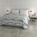 Italian Bed Linen Winterdekbed Fashion, bedrukt en gevoerd, voor tweepersoonsbed, 260 x 260 cm
