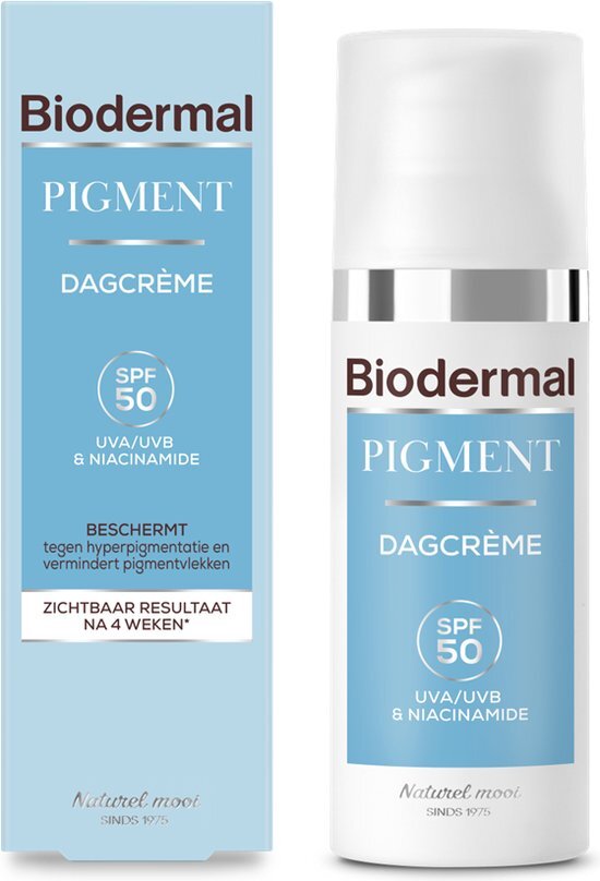 Biodermal Pigment Dagcr&#232;me - SPF 50 - vermindert hyperpigmentatie, zoals pigmentvlekken - pigmentvlekken creme - 50 ml