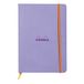 RHODIA 117459C - Soepel Notitieboek Iris - A5 14,8 x 21 cm - Dot Stippen - 160 pagina's - Clairefontaine Ivoor Papier 90 g/m² - Leeslint, Elastieksluiting - Imitatieleer - Collectie Rhodiarama