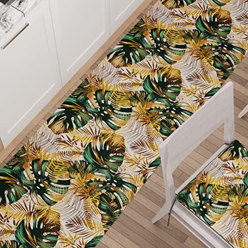 PETTI Artigiani Italiani - Keuken tapijt - Antislip en wasbaar - 52 x 140 cm - Tropisch design 04 - Made in Italy