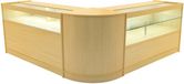 MonsterShop Adonis comptoir de magasin LED - érable - 150 & 60 cm - LED