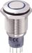 TRU COMPONENTS Vandalismebestendige druktoets 250 V/AC 3 A 1x aan/(aan) Moment Blauw IP67