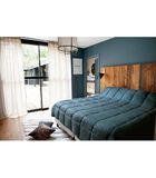 LINDER - Sprei Sirocco collectie, onweersblauw, 250 x 260 cm