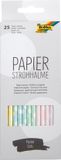 Folia Iden System Großhandels GmbH Papieren rietjes pastel stippen 20cm 25 stuks