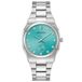 Bulova 96P243 Dames Polshorloge - Zilverkleurig Staal - Groene Wijzerplaat - Kwarts - 34mm