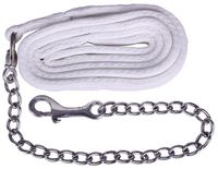 QHP Hengstenketting Soft Wit Polyester Paard 200 cm