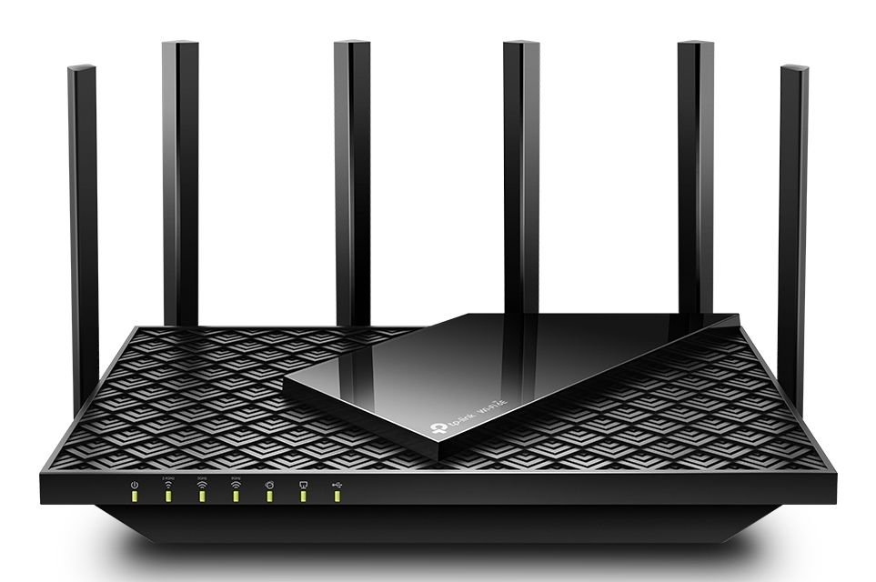 TP-Link Archer AXE75 - Tri-band WiFi 6E Router - Gigabit Ethernet - Zwart