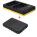 Powerpakket Deluxe: LP-E10 duo oplader + 5000mAh Powerbank pour 2 batteries Canon LP-E10