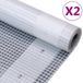 vidaXL Dekzeilen 2 stuks Leno 260 g/m² 3x4 m Wit