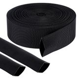 OEM Slangbescherming, 8 meter, 38 mm, zwart, polyester splitwikkel
