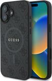 4G Ring Classic Logo Hoesje Geschikt voor iPhone 16 Plus - Back Cover Compatibel met MagSafe - Noir