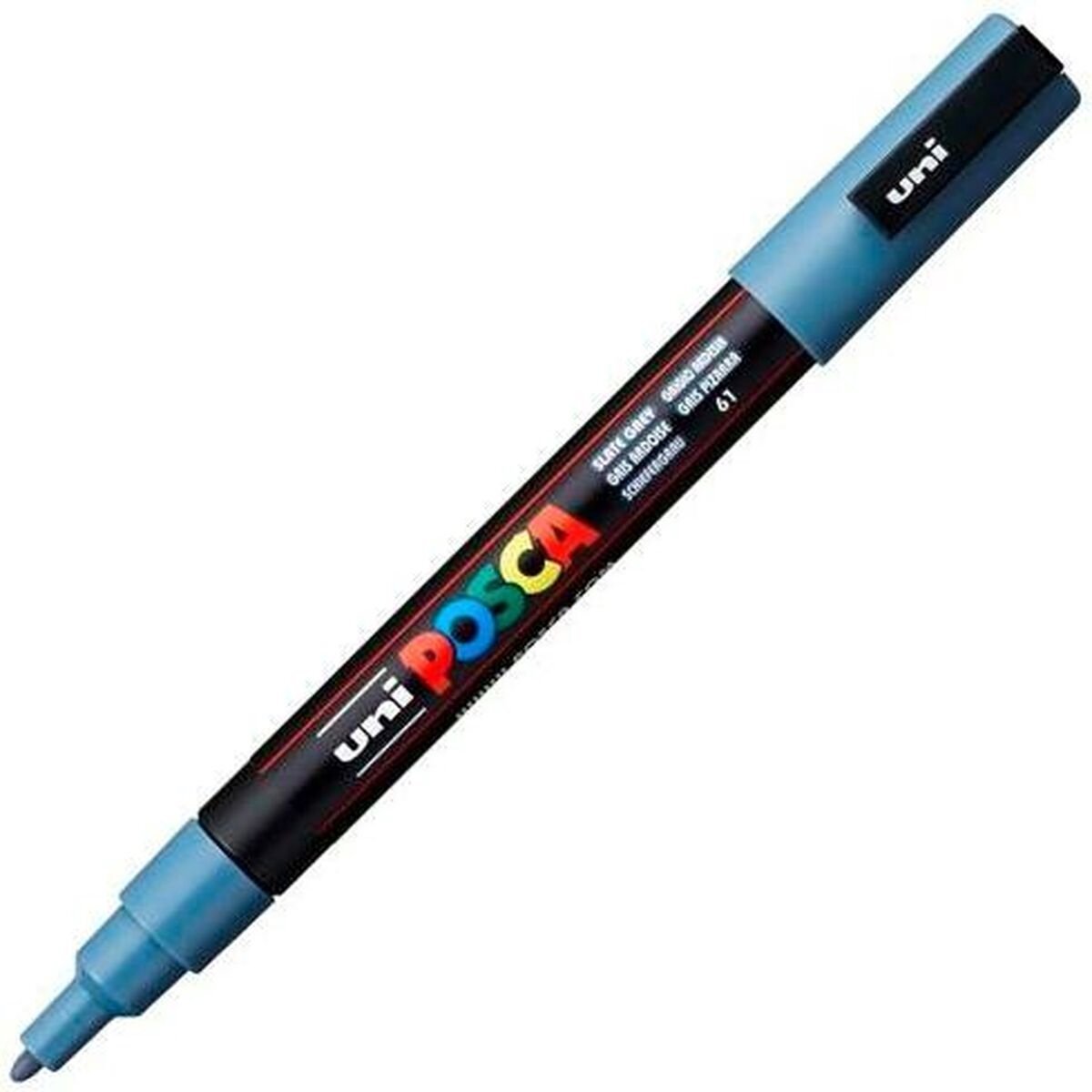 Posca Verfstift PC3M F leisteengrijs - 6 stuks