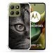 Cokitec Versterkte hoes voor Motorola G15 Animal Cat Grey