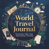 World Travel Journal & Adult Coloring Book