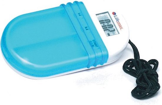 Able 2 Pillendoos met alarm - Lichtblauw/Wit