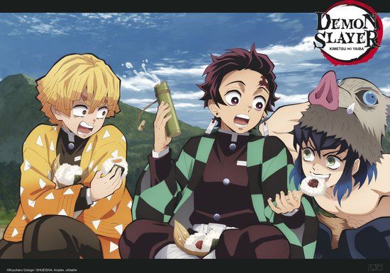 Paladone Your Decoration B.V. Poster Demon Slayer - Trio 52x38cm