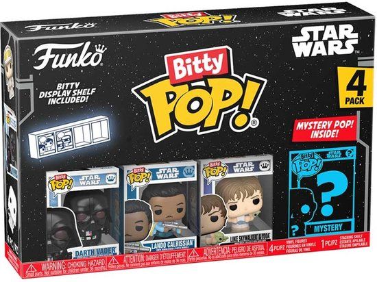Funko Star Wars Bitty POP! Vinyl Figure 4-Pack Vader 2,5 cm Mini-Figuur
