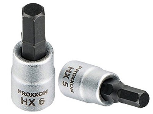 PROXXON 23749 binnenzeskant inzetstuk 6 mm HX6 aandrijving 6,3 mm (1/4 inch)
