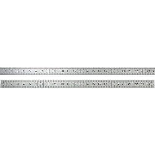 BMI 962030030 buigzame stalen schaal, 300 mm, roestvrij staal, bovenkant 1/2 mm, verdeling onderkant 1/1 mm