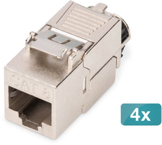 DIGITUS Keystone module Cat 8.1 - 4 stuks