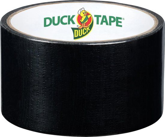 Duck textieltape - 50 mm x 5 m - Zwart
