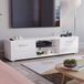 Vida Designs Cosmo LED TV Unit 2 Deur Moderne Glans Matte MDF Woonkamer Kast Media Stand Meubels RGB Licht Wit 160 cm