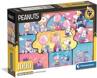 Clementoni Puzzel 1000 Stukjes Peanuts Thema Compact Box