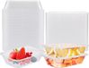 Merkloos 50 stuks 400 ml Vriesdozen - Vershouddozen met deksel - Mealprepboxen - Plastic portiebox - BPA-vrij - Voedselcontainer magnetronbestendig