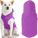 Gooby Every Day Fleece vest voor koud weer met capuchon voor kleine honden, klein, paars