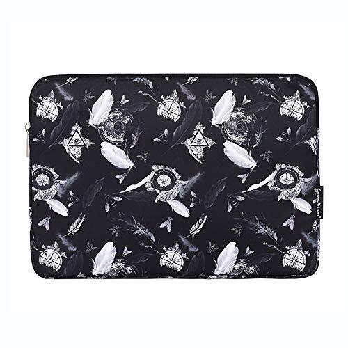 YOUCAI Laptop Case Sleeve 12 Inch, Zakelijke Laptop, 360 ° Beschermende Waterdichte Computer Cover Bag, Draagbare Aktetas Voor Student/Bedrijf/Woon-werk/Reizen, Zwart