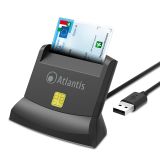 Atlantis Land P005-SMARTCRV-U Smart Card Reader, Black