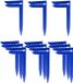 Benson pince pour serviette de plage - 12x - plastique - 15 cm - Bleu