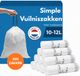 Simple Brabantia Simple Vuilniszakken 10-12 liter - Code X PerfectFit - 10 Rollen x 20 Stuks