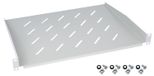 HMF 65499: Serverkastbodem | 19 inch | 1 HE | Inbouwdiepte 350 mm | Lichtgrijs