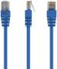Cablexpert PP12-2M/B - Netwerkkabel, UTP Cat5E, blauw, 2 m