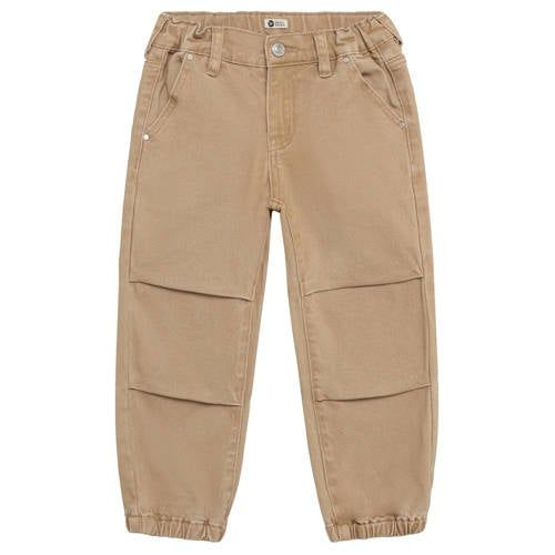 Daily7 baggy denim casual broek - zand