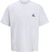 JACK&JONES JCORETREAT TYPOGRAPHIC TEE SS CREW JNR Jongens T-shirt Wit Katoen Ronde hals Korte mouw Loose Fit Maat 128