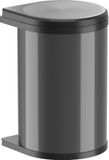 HAILO 3520071 AS Mono 20, gris foncé/noir, poubelles, 20 litres, adapté aux armoires à partir de 40 cm de large