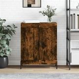 vidaXL Dressoir, gerookt eikenfineer, 69,5 x 34 x 90 cm, houtvezelplaat