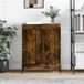 vidaXL Dressoir, gerookt eikenfineer, 69,5 x 34 x 90 cm, houtvezelplaat