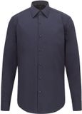 Hugo Boss BOSS Joe regular fit overhemd - popeline - blauw - Strijkvriendelijk - Boordmaat: 39