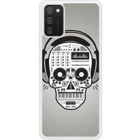 Samsung Galaxy A02S Versterkt hard hoesje - ontwerp skull music
