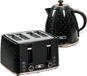 Fortuna Lai Gmbh Fortuna Lai 2-in-1 keukenstel, broodrooster en waterkoker, diverse opties, 1,7 liter, capaciteit voor 4 sneetjes brood tegelijkertijd, kunststof, zwart
