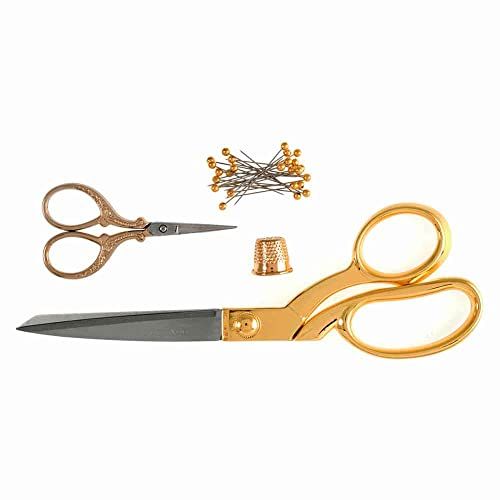 Milward Premium schaar geschenkset - dressmaking-schaar en borduurschaar (goud)